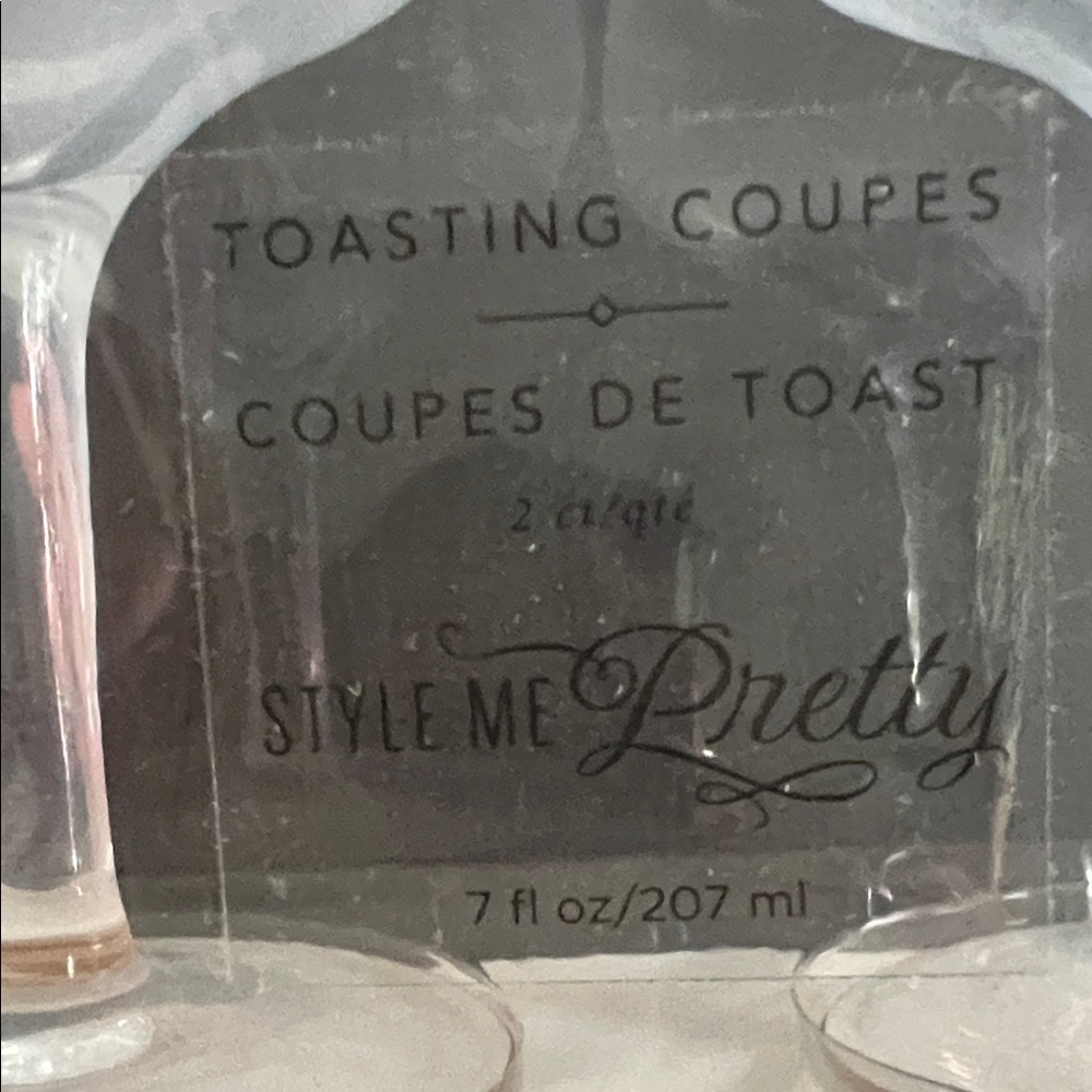 # 0841+ Let's Bridal Party Glass Set 4 Fl oz /207 ml w/ 2Lets Bridal Party - Picture 3 of 11